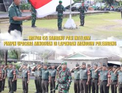 Pasi Intel Dim 0418/Palembang Mayor Czi Sarbanu Pimpin Upacara Mingguan di Makodim