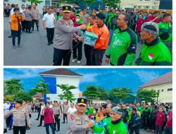 Kapolda Babel yang Baru Tunjukkan Kepedulian, Salurkan 400 Paket Sembako Kepada OJL di Pangkalpinang