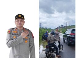 Kapolsek Merawang Imbau Pengendara Tingkatkan Kewaspadaan di Tengah Cuaca Ekstrem
