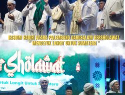 Kasdim 0418/Palembang Hadiri Palembang Darussalam Bersholawat “Mengetuk Langit untuk Sumatera” Bersama Habib Syech