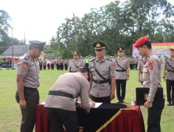 Kapolres Bangka Pimpin Sertijab 4 PJU Polres Bangka