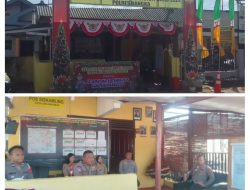 Kapolsek Merawang Pantau Langsung Pos Pengamanan Natal 2025 dan Tahun Baru 2026 Di Simpang Jurung