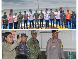 Danlanal Babel Hadiri Kunjungan Gubernur Babel ke Pelabuhan Tanjung Kelian Mentok Jelang Natal 2025 dan Tahun Baru 2026