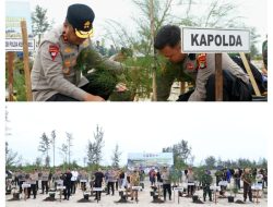 Polda Babel Gelar Penanaman Pohon Serentak Di Kawasan Eks Tambang, Irjen Pol Viktor : Kembalikan Lahan Produktif dan Bermanfaat