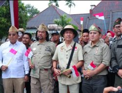 Walikota Palembang dan Sultan Palembang Pimpin Pawai Peringatan Pertempuran Lima Hari Lima Malam