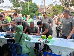 Dandim 0418/Palembang Tinjau Donor Darah HUT Persit ke-80 di Halaman Rumah Dinas Walikota