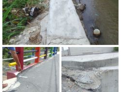Proyek Jembatan dan Siring PUPR Bangka Baru Hitungan Bulan Sudah Retak, Warga Kelurahan Surya Timur Geram