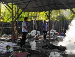 Dit Polairud Polda Babel Gerebek Gudang Peleburan Pasir Timah Ilegal Di Kabupaten Bangka