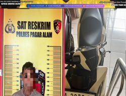 Ungkap Kasus Curanmor Sat Reskrim Polres Pagar Alam Amankan Tersangka Dan Barang Bukti
