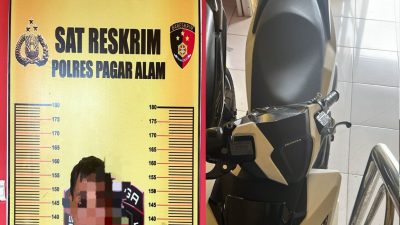 Ungkap Kasus Curanmor Sat Reskrim Polres Pagar Alam Amankan Tersangka Dan Barang Bukti