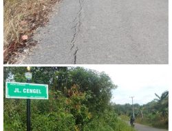Proyek Pengaspalan Jalan di Cengel Desa Jurung Sudah Retak, Warga Soroti Kualitas Pekerjaan PUPR Bangka