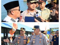 Kapolda-Gubernur Babel Tinjau Pelabuhan Tanjung Kalian Mentok, Pastikan Arus Mudik Aman Lancar