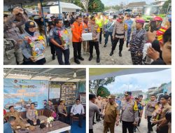 Kapolres Bangka Dampingi Kapolda Kep.Babel beserta Forkopimda Provinsi Cek Pos Terpadu Tanjung Gudang Belinyu