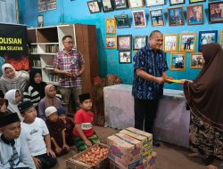 Direktorat Intelkam Polda Sumsel melaksanakan Bhakti sosial ke Panti Asuhan Siti Aisyah Kota Palembang Dalam Rangka Menyongsong Hari Bhayangkara Ke 80 ‎