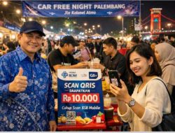 BSB Hadirkan Promo QRIS di Car Free Night Palembang, Cukup Scan Hemat 10%