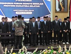 Pelantikan Forum Komite Sekolah Sumsel, Suparman Romans: Siap Dukung Pendidikan Berkeadilan