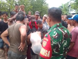 Babinsa Bukit Sangkal Koramil 418-05/Lemabang Turun Langsung, Sertu Jauhari Menyelam Cari Korban Tenggelam di Kalidoni