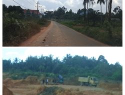 Tanah Puru Berhamburan di Jalan Raya Polwan Semabung Lama, Oknum Proyek Disorot Warga