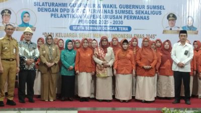 Gelar Pelantikan Kepengurusan DPD dan DPC dan Seminar, Perwanas Sumsel Perkuat Peran Perempuan Menuju Indonesia Emas 2045