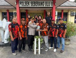 PAC Pemuda Pancasila Seberamg Ulu Dua (SU II) Palembang Silaturahmi ke Polsek Seberang Ulu Dua (SUII) Palembang