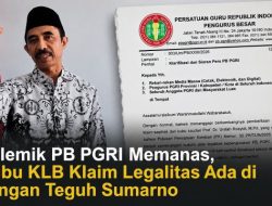 Polemik PB PGRI Memanas, Kubu KLB Klaim Legalitas Ada di Tangan Teguh Sumarno