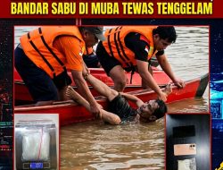 KEJAR-KEJARAN MAUT! GAGAL MELARIKAN DIRI, BANDAR NARKOBA MUSI BANYUASIN TEWAS DI SUNGAI
