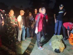 Gerak Cepat Babinsa Koramil 418-05/Lemabang Bantu Evakuasi Korban Tenggelam di Aliran Sungai Kawasan Lapangan Golf