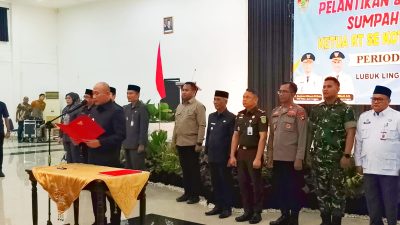 Walikota Lubuklinggau Ambil Sumpah 528 Orang Ketua RT