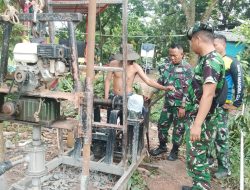 Progres Pembuatan Sumur Bor TMMD Ke-129 Kodim 0418/Palembang Terus Dikebut untuk Penuhi Kebutuhan Air Bersih Warga
