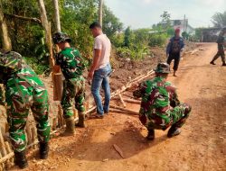 Pembangunan Jalan 750 Meter, Gorong-gorong, dan Parit TMMD Ke-129 Kodim 0418/Palembang Terus Dikebut