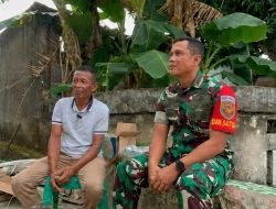 Dandim 0418/Palembang Kolonel Arh Erwin Nopianto, S.Sos. Komsos Bersama Tokoh Masyarakat di Lokasi TMMD Ke-129