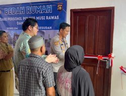 Wujudkan Kepedulian Sosial, Polres Musi Rawas Gandeng PT SMS Bedah Rumah Warga Kurang Mampu