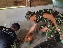 Memasuki Hari Ke 10 TMMD Ke-129 Kodim 0418/Palembang Rehap RTLH  Rumah ibu Suwarni di RT 20 Rw  06 jl.Pesantren Mahmud Badarudin II Palembang.