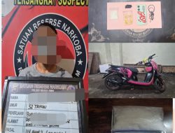 Simpan 25,38 Gram Sabu di Box Filter Udara Motor, Pedagang di Muara Enim Diciduk Satresnarkoba Polres Muara Enim