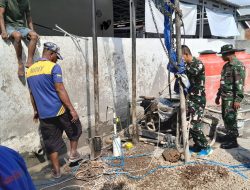 Pembuatan Sumur Bor Rumah Tahfidz TMMD ke 129 Kodim 0418/Palembang