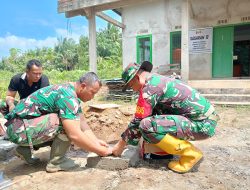 Wadan Satgas TMMD ke-129 Kodim 0418/Palembang Tinjau Progres Sumur Bor di Kampung Kreatif Kelurahan Talang Betutu