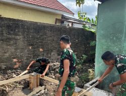 Hari Ke-16 TMMD Ke-129, Satgas Kodim 0418/Palembang Lanjutkan Pembangunan Sumur Bor Mushola Al-Mufakat