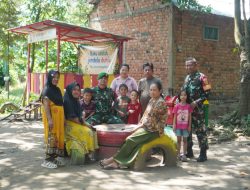 Warga dan Babinsa Senang  Sambut Gembira Rampungnya Sumur Bor TMMD Ke-129 Kodim 0418/Palembang