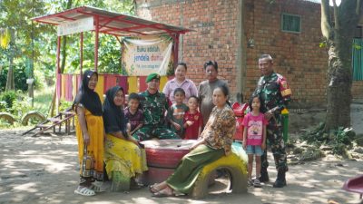 Warga dan Babinsa Senang  Sambut Gembira Rampungnya Sumur Bor TMMD Ke-129 Kodim 0418/Palembang