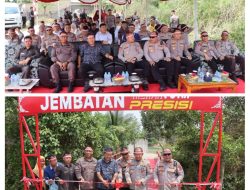 Polda Kep. Bangka Belitung Resmikan Jembatan Merah Putih Presisi di Desa Air Ruay