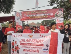 Sambut HUT RI ke-81, RT. 18 Talang Jambe adakan Jalan Santai, Usung Tema “Sehat Warganya, Makmur Bangsanya”
