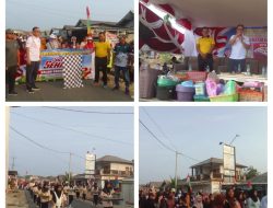 Semarak HUT ke-81 RI, Kepala Desa Balunijuk Sambut Antusias Peserta Jalan Sehat
