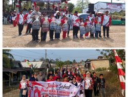 Kades Air Duren Ajak Warga Jalan Sehat Meriahkan HUT ke-81 Republik Indonesia