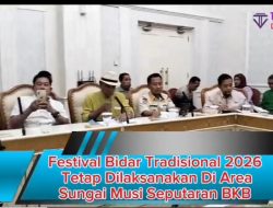 Festival Bidar Tradisional 2026 Tetap Dilaksanakan Di Area Sungai Musi Seputaran BKB