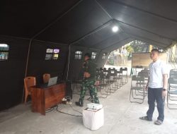Satgas TMMD Ke-129 Kodim 0418/Palembang Matangkan Persiapan Nobar Film Kebangsaan Bersama Warga