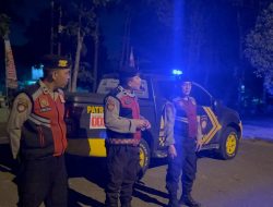 Patroli Perintis Presisi Samapta Polres Muara Enim Intensif Cegah Kejahatan Malam Hari