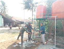 Masuki Hari Ke-24, Satgas TMMD ke-129 Kodim 0418/Palembang Cek Sumur Bor dan Tower Tandon Air