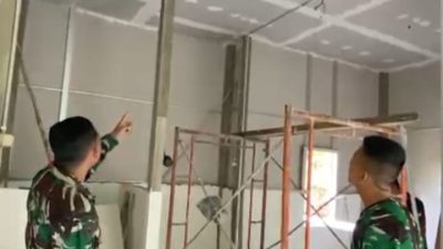 DANTON SATGAS TMMD KE-129 CEK PROGRES PEMBANGUNAN SEJUMLAH SASARAN DI PALEMBANG