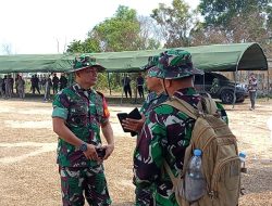 Wadan Satgas Cek Langsung Gladi Penutupan TMMD ke-129 Kodim 0418 Palembang