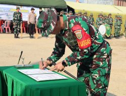 Dansatgas Kolonel Arh Erik Novianto Sangat Senang Progaram TMMD ke-129 Kodim 0418 Palembang Tepat Waktu